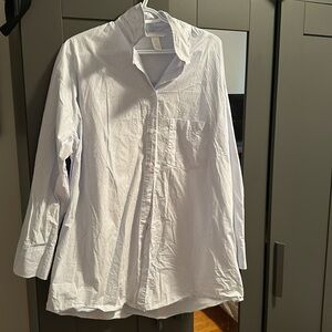 H&M - Stripped Blue Button Down Shirt